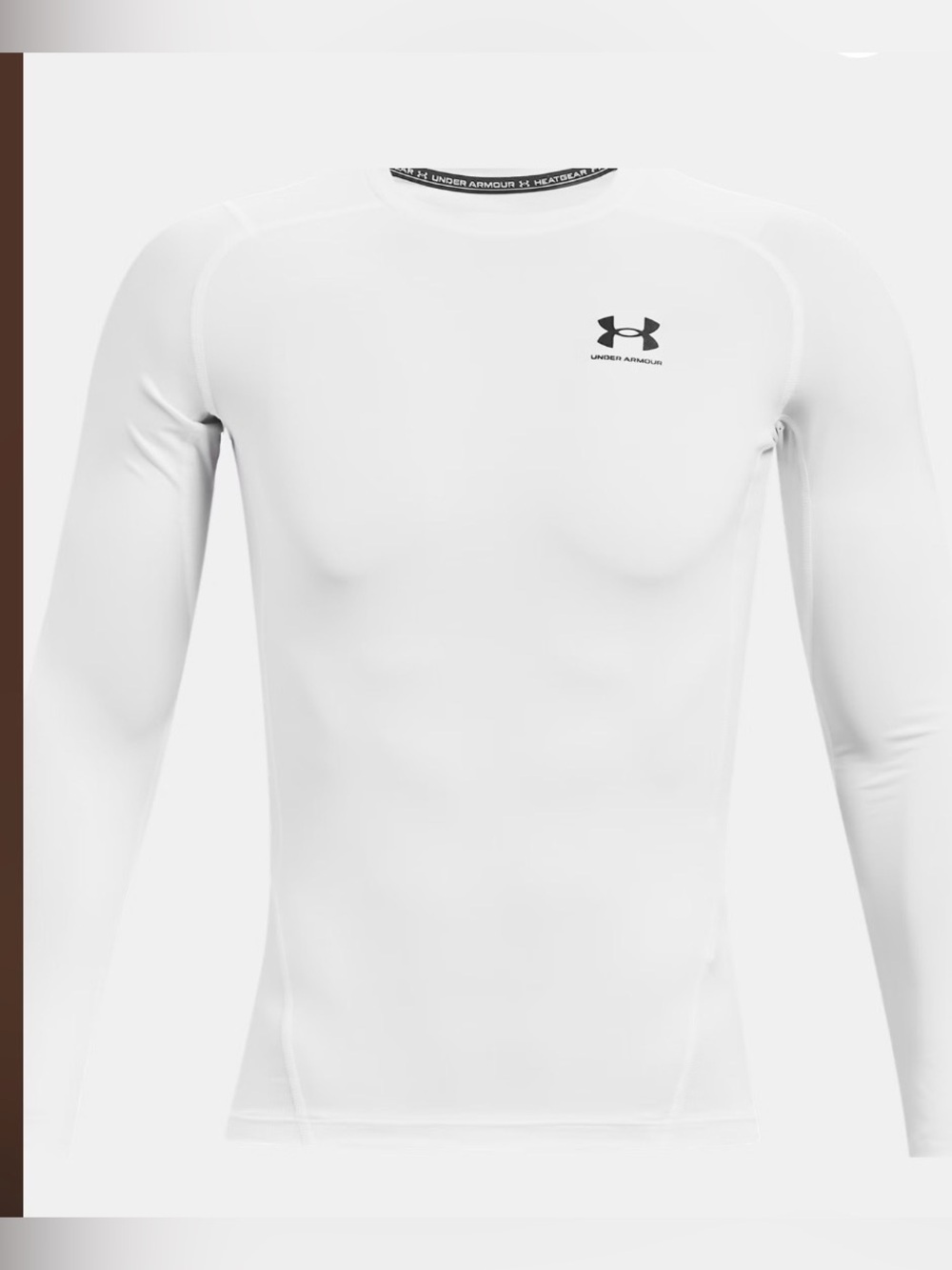 Under Armour White ColdGear Long Sleeve Fitted Crew